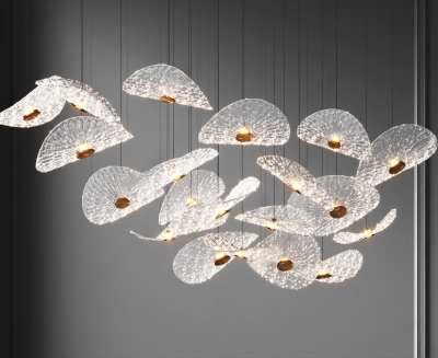 现代艺术吊灯3D模型下载